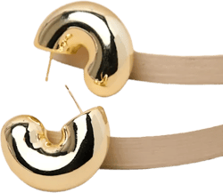 Rana 14KT Gold Chunky Hoop Earrings