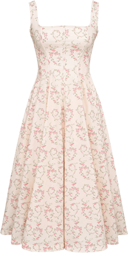 HOUSE OF CB Mariabella Lace-Up Stretch Cotton Midi Dress