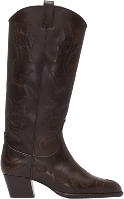 Leather cowboy boots