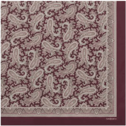 large square scarf in paisley silk charmeuse
