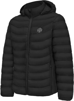Deceny CB Mens Heated Jacket with Battery Pack (Black,L)