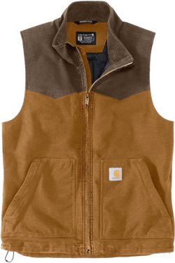 Carhartt Men's 106433 Montana Rugged Flex® Duck Relaxed Fit Vest Medium Carhartt Brown/Coffee