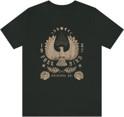 Free Bird Retro Shirt Vintage Feel Tee Thunderbird Shirt Oversized Graphic TShirt Hippie Soul Shirt Wanderlust Shirt Southwest Aztec Shirt