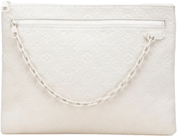 2018 Monogram Taurillon A4 Pouch clutch bag