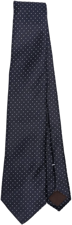 polka-dot silk tie