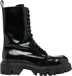 lace-up ankle-high boots