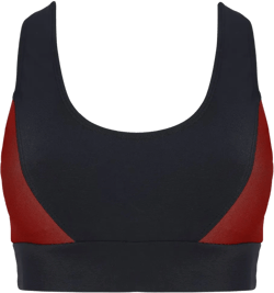 colour-block sports bra