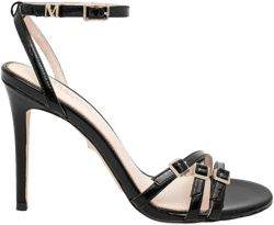 100mm strappy leather sandals