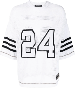 knitted oversize baseball T-shirt