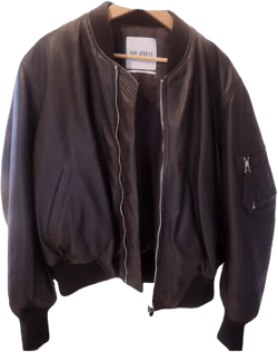 Leather biker jacket