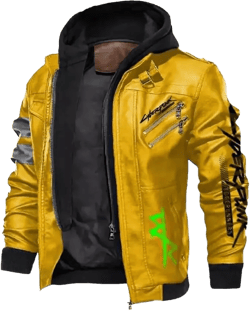 David Parka Martinez Jacket – Samurai 2077 Anime Cyberpunk Cosplay Yellow Hoodie Edgerunners Game Costume Halloween 3X-Large Yellow
