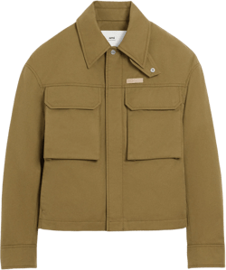 Green Cotton Worker Jacket