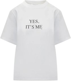 slogan-print T-shirt