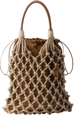 macramé tote bag