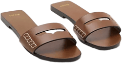 Women's Wide Strap Leather Sandals