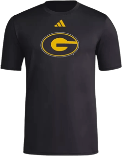 Men's Black Grambling Tigers Primary Locker Logo Pre-Game AEROREADY T-Shirt