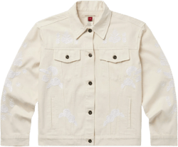 Stetson Embroidered Cream Denim Jacket