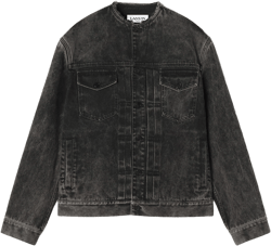 COLLARLESS DENIM JACKET