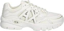 mesh-panelled lace-up sneakers