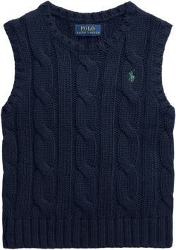 cable-knit sleeveless sweater 