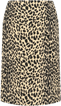 leopard print midi skirt