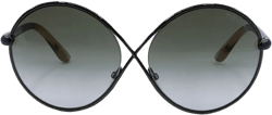 round full-rim sunglasses