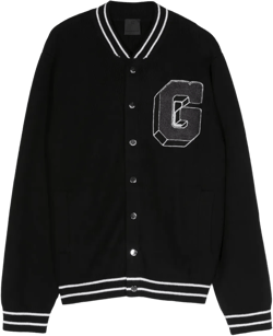 Givenchy Kids logo-appliqué bomber jacket - Black