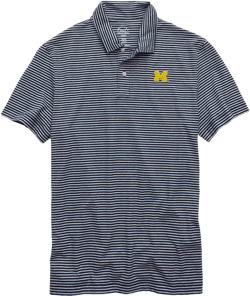 AE 24/7 Michigan Wolverines Graphic Club Polo Shirt