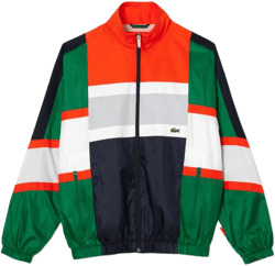 Colorblock Windbreaker In Green