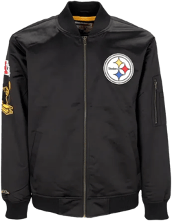 Men's Bomber Jacket Nfl Lightweight Satin Bomber Pitste Original Team Colors