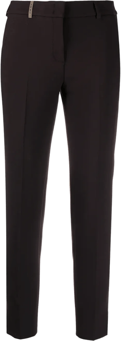cropped slim-fit trousers