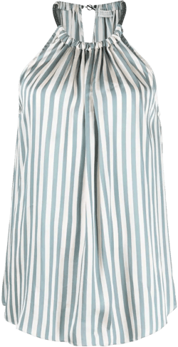 striped Monili halterneck sleeveless top