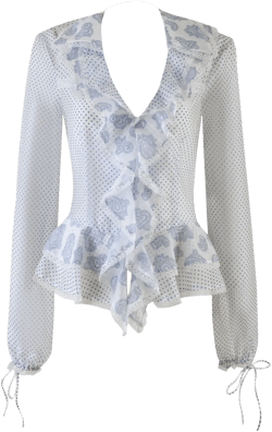 OPAL TOP - WHITE : MIXED PRINTS - S / WHITE