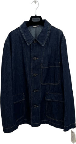 Long Sleeve Denim Jacket In Blue