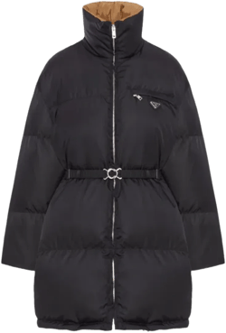 Lightweight Re-nylon Trench Coat In Black