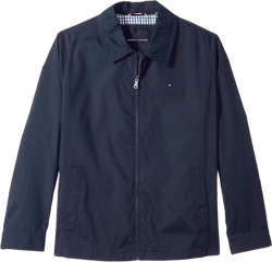 Tommy Hilfiger mens Lightweight Microtwill Golf Jacket (Standard and Big & Tall) Large Tall Navy
