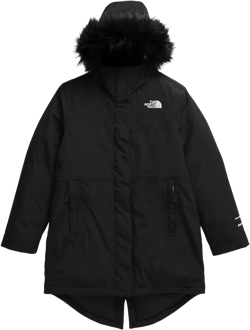 THE NORTH FACE Girls' Arctic Parka | Waterproof Winter Jacket With Waterfowl Down Insulation, Fleece Lined Hood X-Large Tnf Black