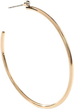 Thin Sparkle Hoop Earrings