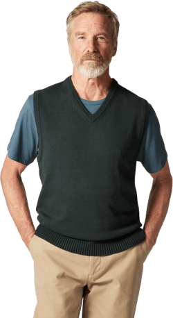 Heritage cotton sweater-vest
