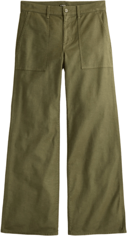 Camp-pocket wide-leg pant