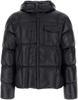 Black Nylon Serfanto Down Jacket