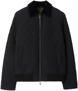 Quilted Nylon Jacket In Black/snug