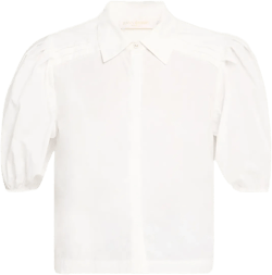 Valeria Puff-Sleeve Cotton Shirt