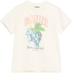 Relaxed Cotton-Jersey Grapes T-Shirt