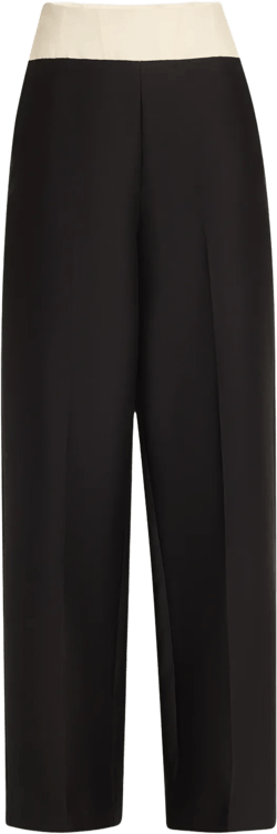 Dakota Corset-Waist Straight-Leg Trousers