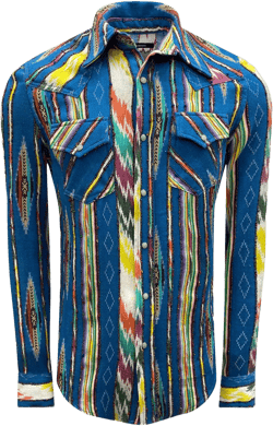Men's Robbie Zarape Striped Bowling Shirt