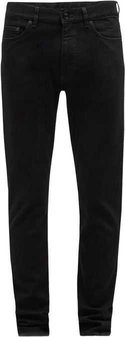Men's 5-Pocket Black Wash Denim Jeans