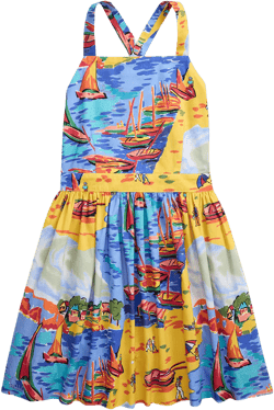 30S COTTON-PRINTPINAFOR-DRESSES-DAY DRESS