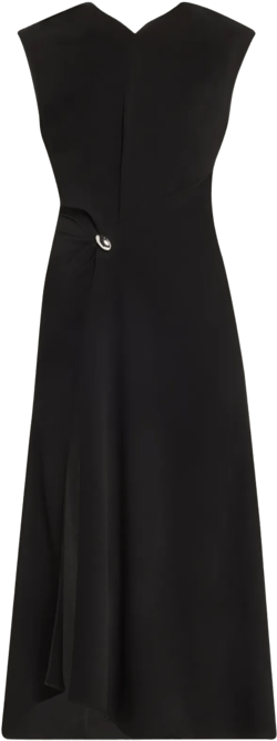 Mary V-Neck A-Line Midi Dress
