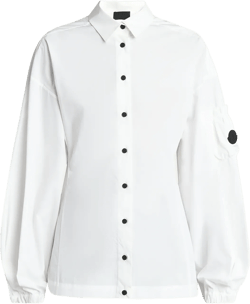 Fitted Long-Sleeve Button-Front Shirt